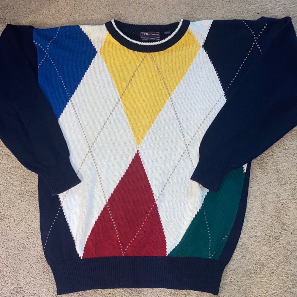C.E.Hathaway MENS ARGLE MENS Large Sweater